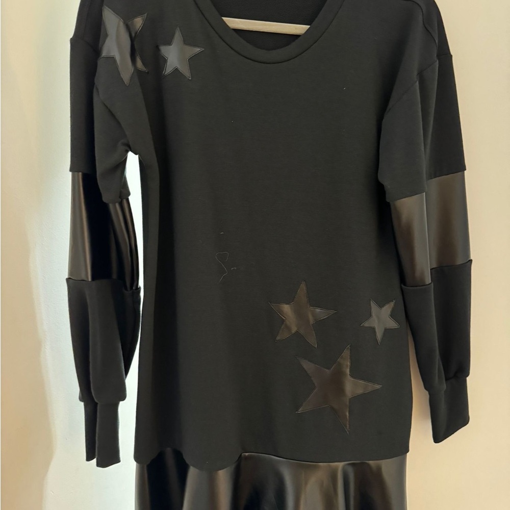 star black sweater dress